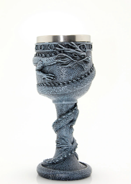 Ejderha Tasarımlı Paslanmaz Çelik Kadeh Bardak Model 1