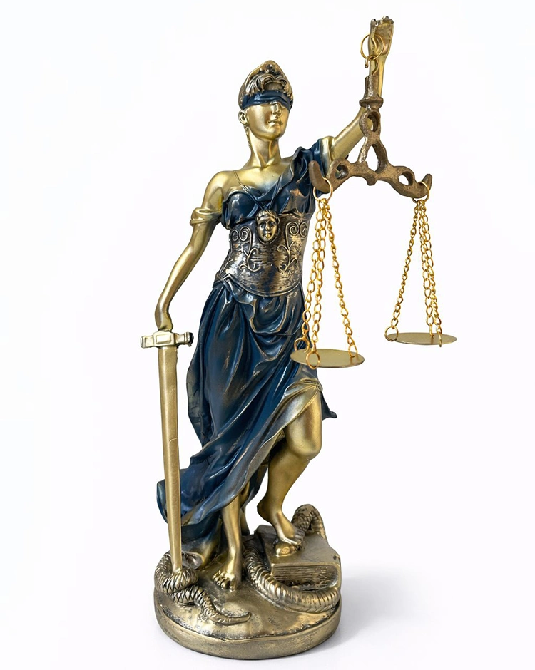 31x10 cm Polyester Adalet Biblosu