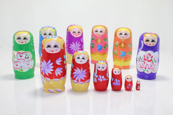 6'lı Ahşap Matruşka Seti