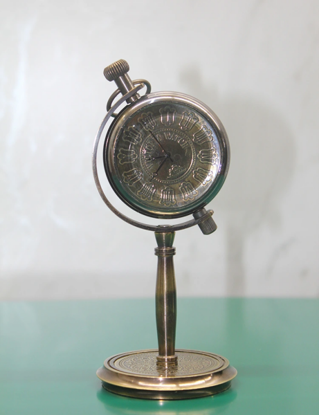 Masa Üstü Pirinç Saat Model 6