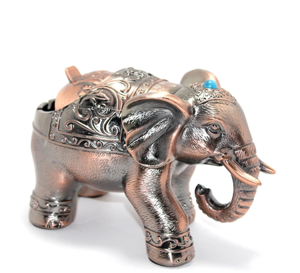 Metal Fil Figürlü Küllük Model 1