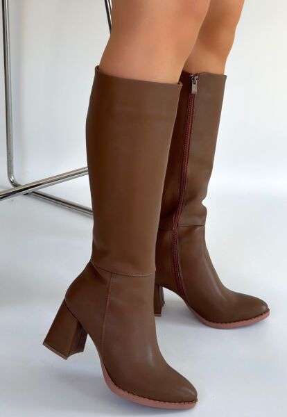 Morena Vizon Cilt BejTopuklu Çizme