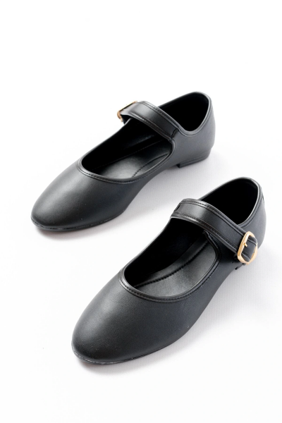 2606 Siyah Baretli Günlük Bayan Ayakkabı