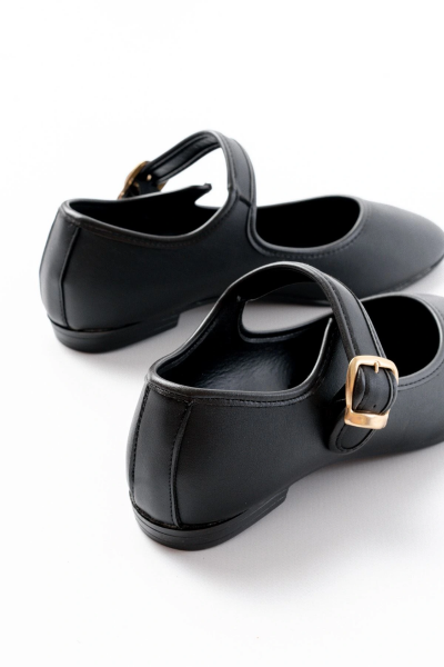 2606 Siyah Baretli Günlük Bayan Ayakkabı