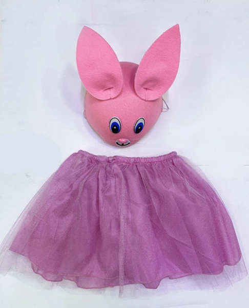 Çocuk Gösteri Kostümü Pembe Tavşan