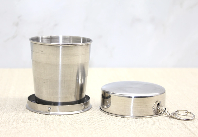 Katlanabilir Tekli Paslanmaz Çelik Shot Bardak - Model 1