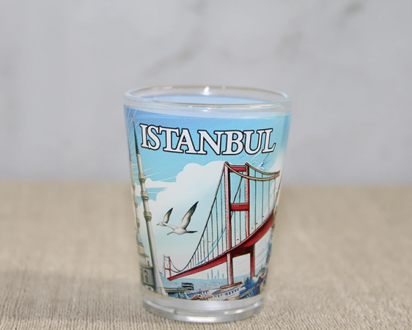 İstanbul Temalı Cam Shot Bardak