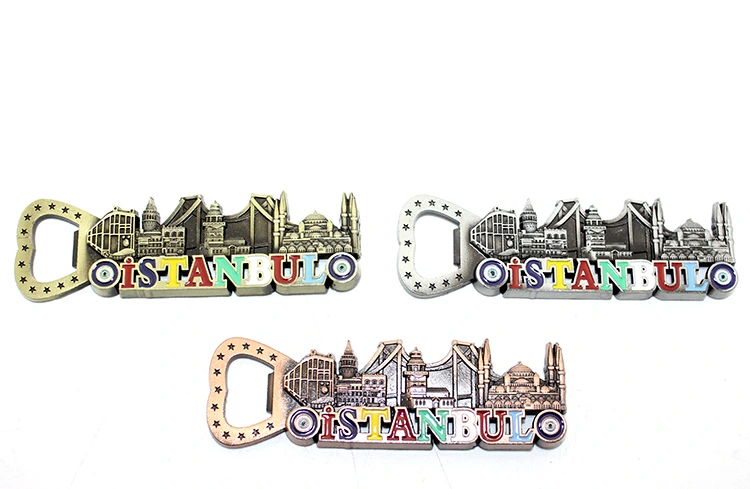 İstanbul Temalı Metal Magnet ve Açacak Model 3