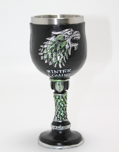 Game Of Thrones House Stark 3D Kabartmalı Çelik Kadeh Bardak