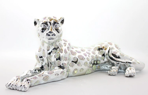 Polyester Oturan Kaplan Figürü