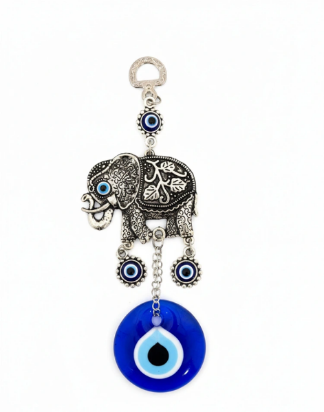Nazar Boncuğu Tekli Fil Askılık