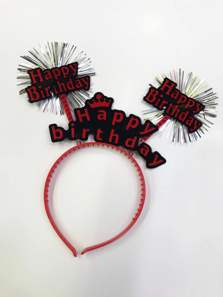 Happy Birthday Neon Renk Doğum Günü Tacı - 12 Adet