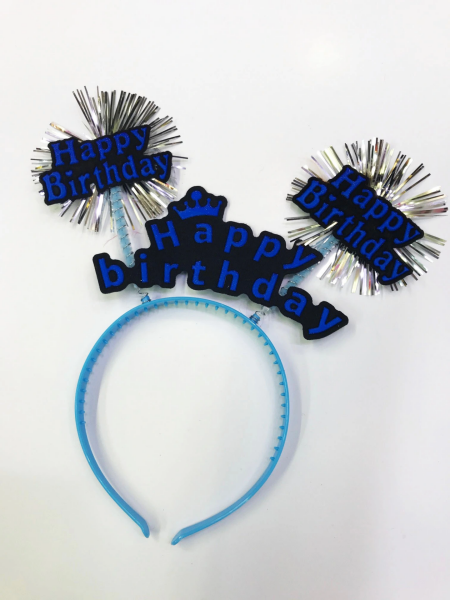 Happy Birthday Neon Renk Doğum Günü Tacı - 12 Adet