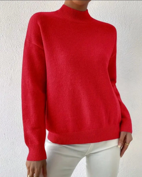 Kadın Uzun Kollu Balıkçı Yaka Triko Bluz