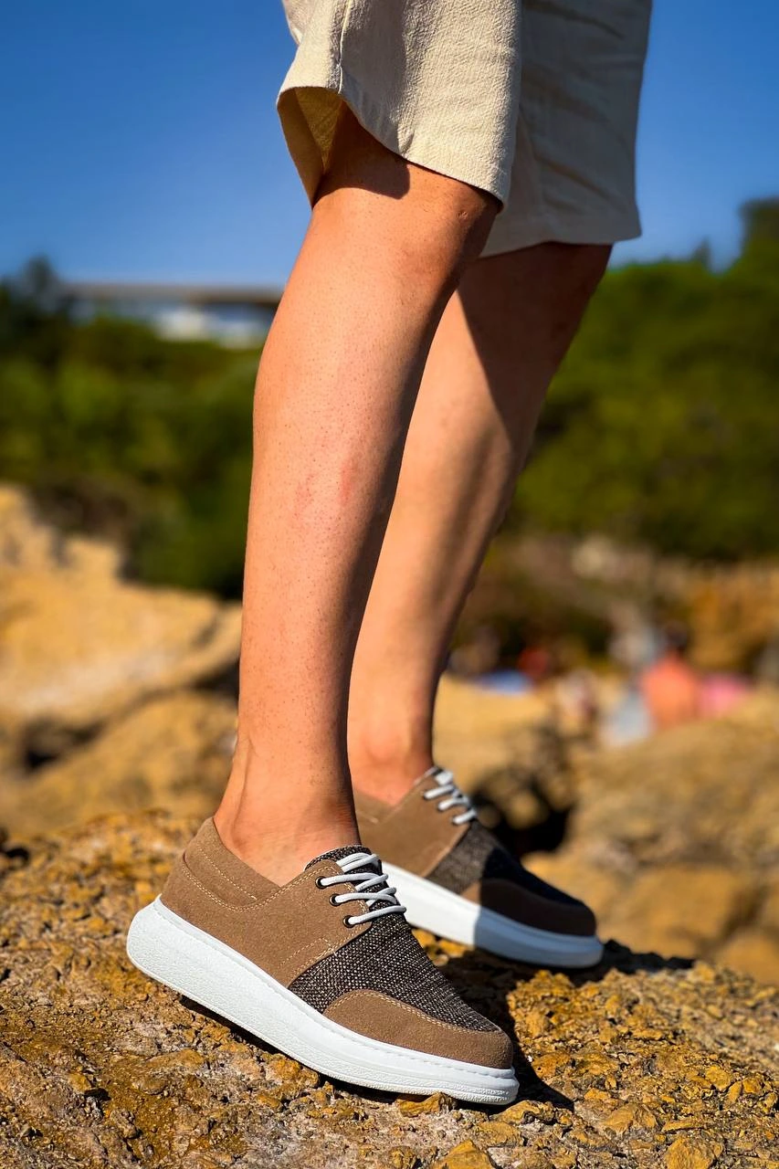 KB-042  Kuback  Bağcıklı Taba Günlük Erkek Ayakkabı