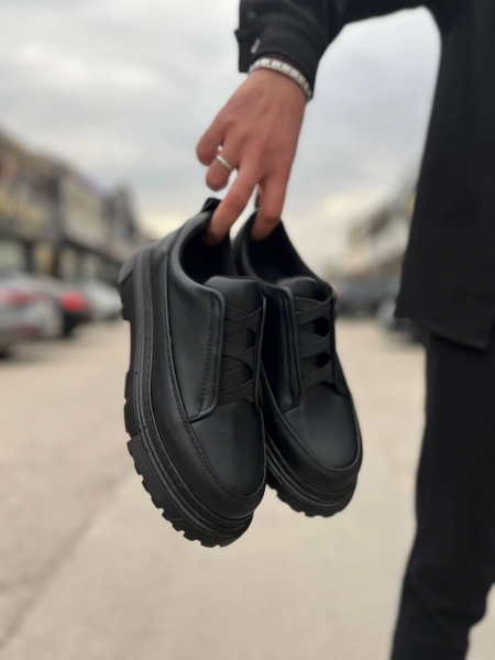 KB-703 Kuback Beyaz Cilt Lastikli Günlük Erkek Ayakkabı