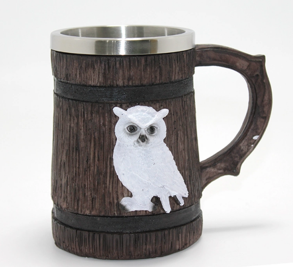 Harry Potter Hedwig Temalı 3D Kabartmalı Çelik Kupa Bardak