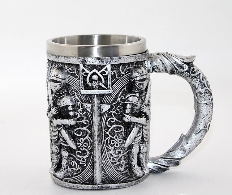 Paslanmaz Çelik Şövalye Kupa Bardak (Büyük Boy)