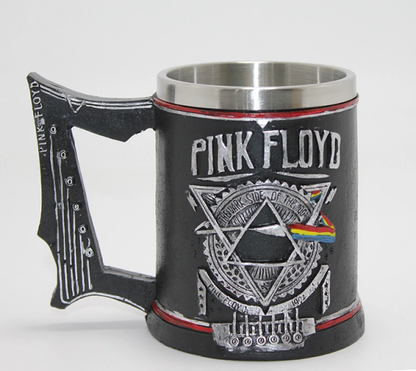 Pink Floyd Dark Side Of The Moon 3D Kabartmalı Çelik Kupa Bardak