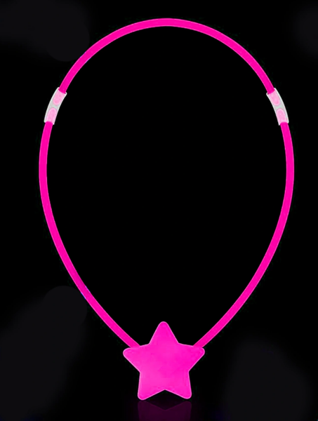 Karanlıkta Yanan Glow Stick Yıldız Kolye - 6 Adet