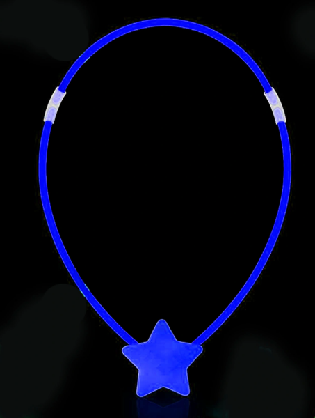 Karanlıkta Yanan Glow Stick Yıldız Kolye - 6 Adet