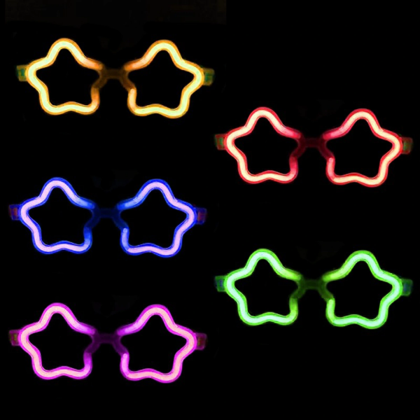 Yıldız Glow Partisi Gözlüğü - 12 Adet