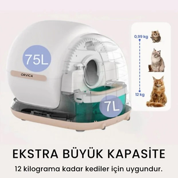 HD Kameralı Akıllı Kedi Tuvaleti