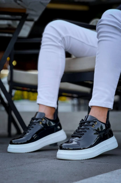 KB-X20 Kuback Siyah Rugan  Günlük Erkek Ayakkabı