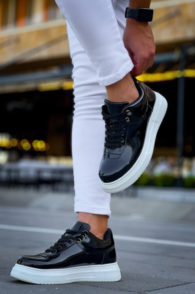 KB-X20 Kuback Siyah Rugan  Günlük Erkek Ayakkabı