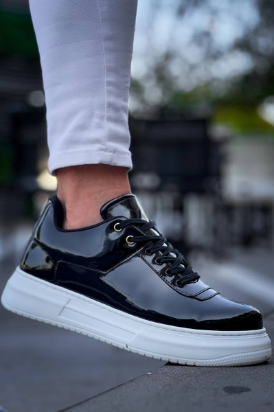 KB-X20 Kuback Siyah Rugan  Günlük Erkek Ayakkabı