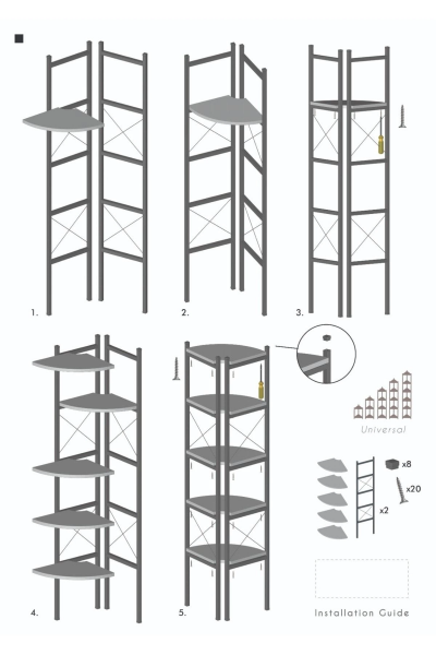 Kitaplık Çiçeklik 6 Raflı Ceviz Çok Amaçlı Stand Altı Bölmeli 160*30*43