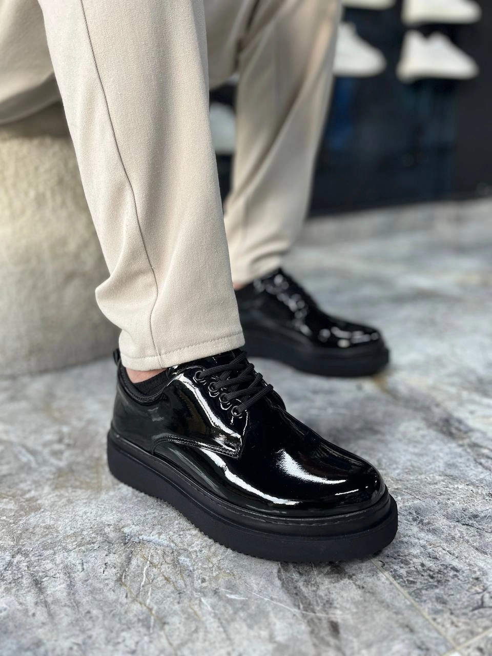 KB-X16 Kuback Beyaz Cilt Günlük Erkek Ayakkabı