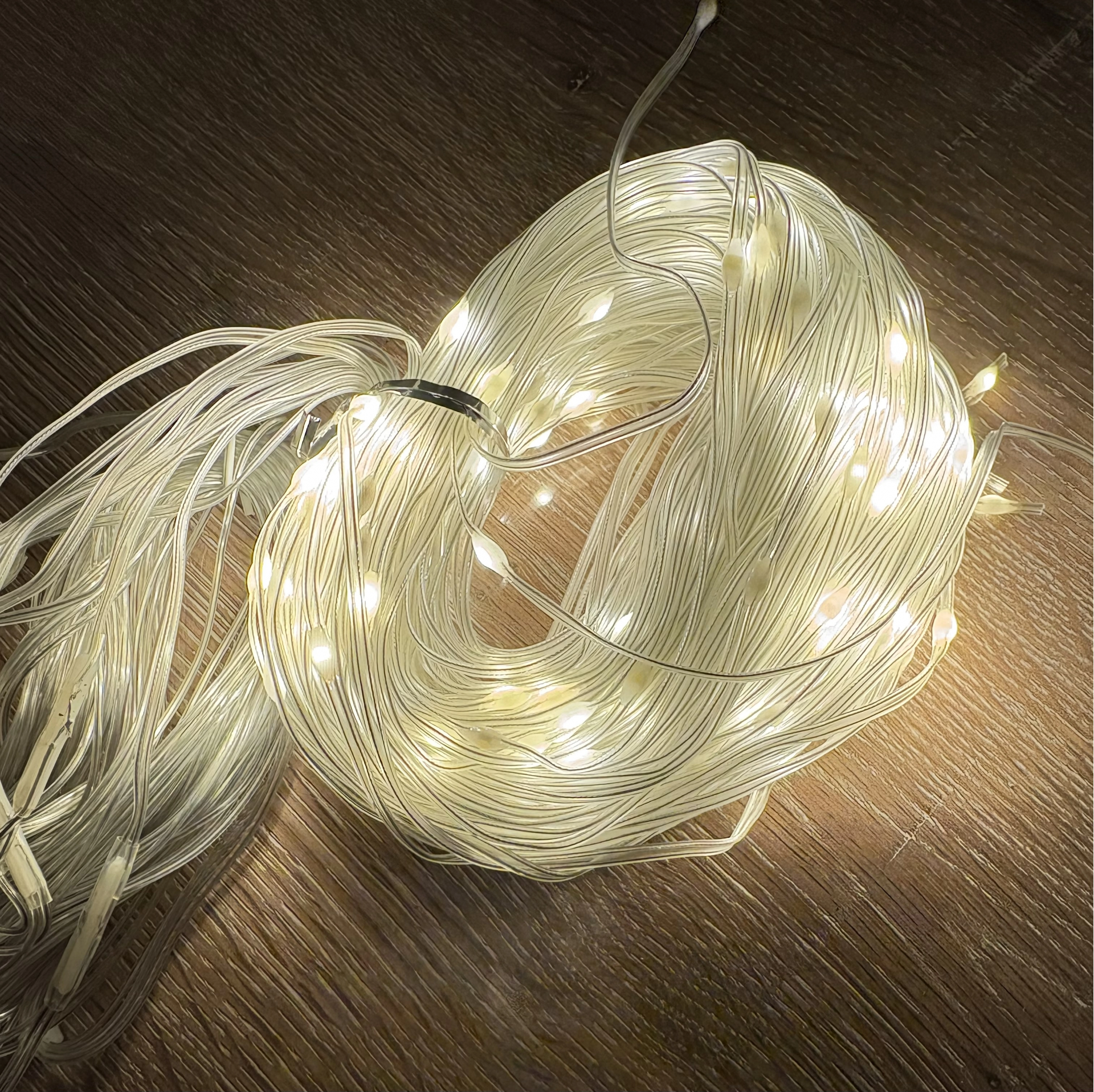 3x3 Perde 240 LED Sarı Işık - 8 Fonksiyonlu