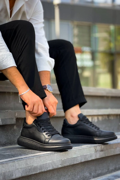 KB-DX46 Kuback Kömür Deri  Günlük Erkek Ayakkabı