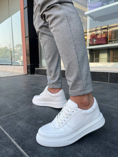 KB-DX8 Kuback Beyaz Deri Günlük Erkek Ayakkabı