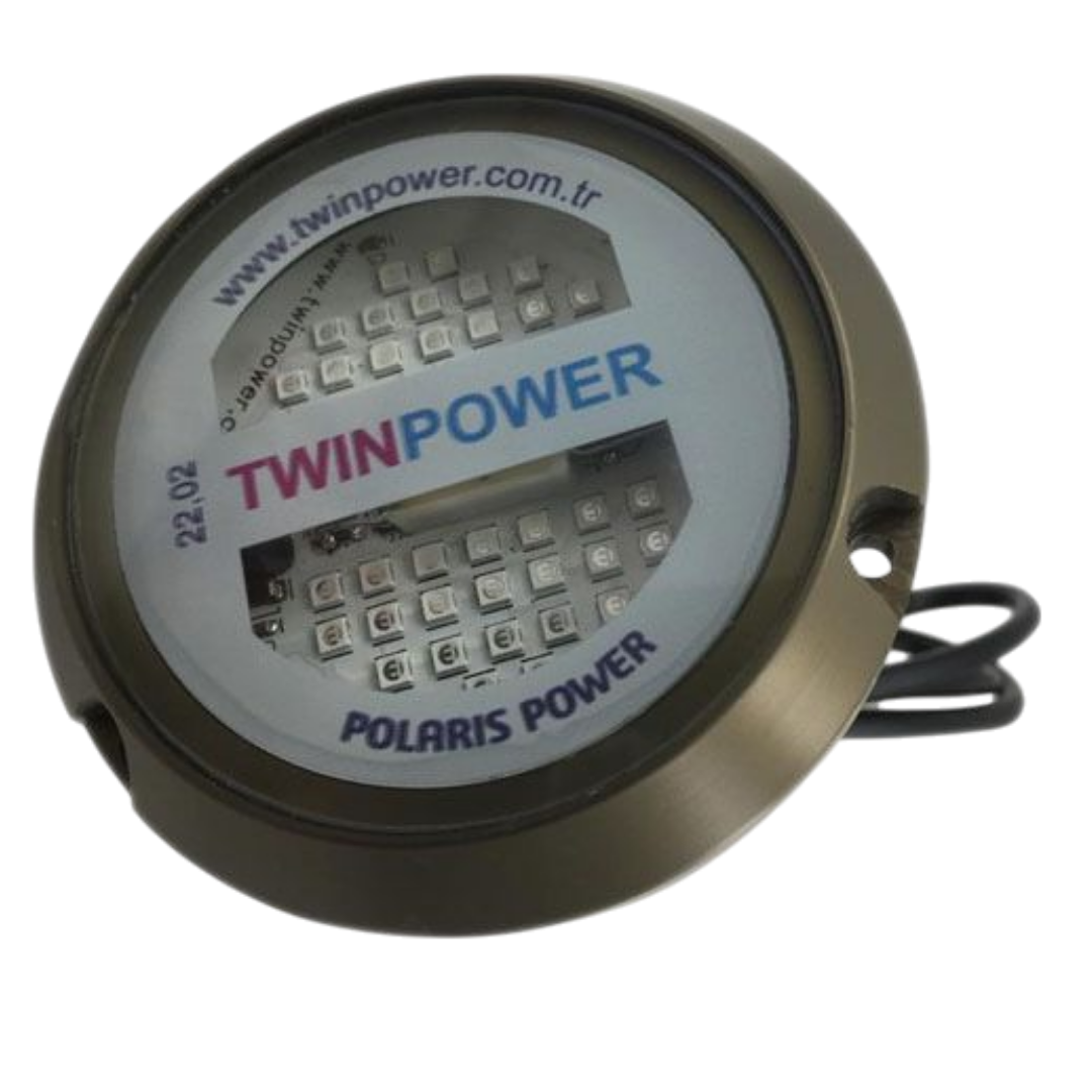 TWINPOWER 40W Alüminyum Su altı MAVİ-BEYAZ İki Renk Kullanım