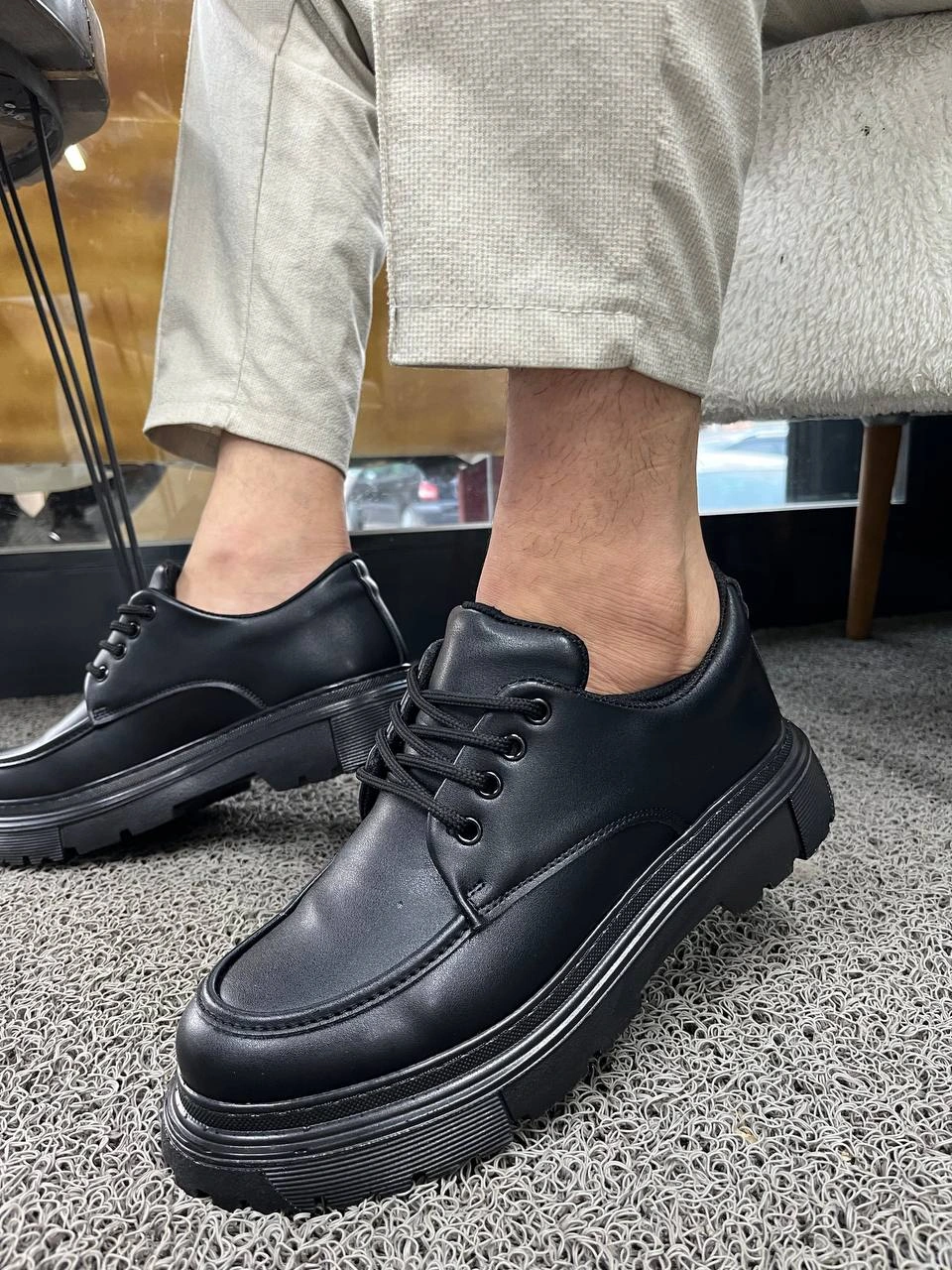 KB-X6 Kuback Kömür Rugan Günlük Erkek Ayakkabı