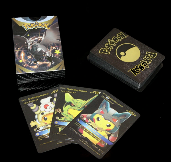 Pokemon Oyun Kartı Metalik Siyah Deste