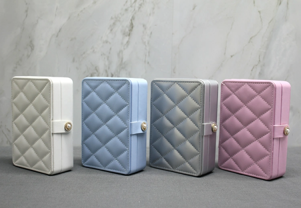 16x11 cm Deri Kaplamalı Makyaj Ve Takı Kutusu