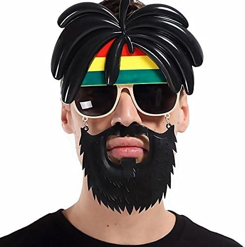 Rasta Peruklu Bob Marley Parti Gözlüğü