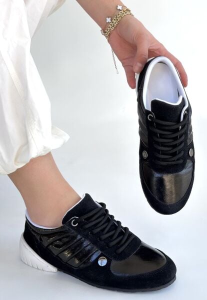 Jawen Siyah Nubuk Spor Ayakkabı