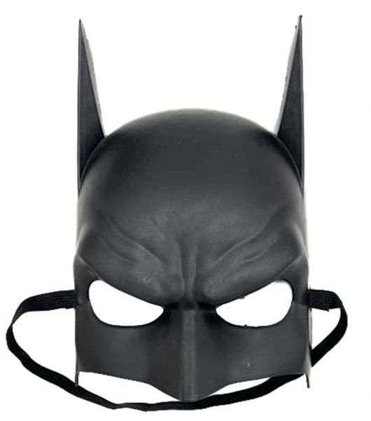 Siyah Çocuk Batman Maskesi Lastikli